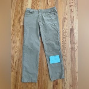 Men's Lulu Lemon ABC Classic-Fit 5 Pocket Pant 32"x30" | Dark Khaki | Like New